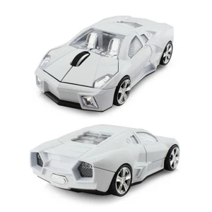 Portable Wireless 2.4G Lamborghini Car USB Optical Mouse Computer Laptop PC Mice - Picture 1 of 8
