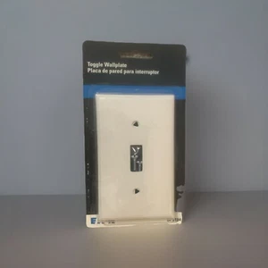 STANDARD TOGGLE WALLPLATE UNBREAKABLE EATON BP5134 WHITE - Picture 1 of 2