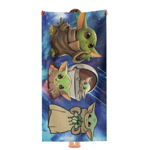 Yoda Baby Beach Towel Quick Drying Microfiber 30"x60" Birthday Gift - Picture 1 of 8