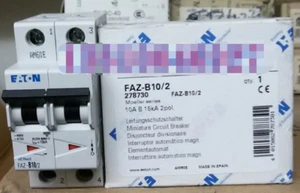 1PCS New Eaton Moeller FAZ-B10/2 278730 Circuit Breaker 2P 10A B-Type Brand - Picture 1 of 3