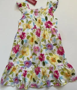 Gymboree Fairy Fashionable Flutter Sleeve Watercolor Floral Dress Size 6 NWT - Picture 1 of 3