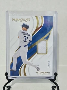 Joc Pederson 2019 Panini Immaculate Collection Relic /99 #137 Game-Used Patch - Picture 1 of 4