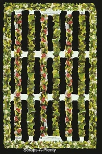 Mamelok English Embossed Scrap Die Cut -  Holiday Borders  A135 - Picture 1 of 2