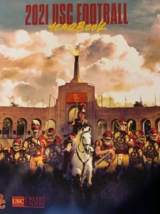 2021 USC TROJANS YEARBOOK PROGRAM NCAA COLLEGE FOOTBALL CHAMPIONS ROSE BOWL - Picture 1 of 1