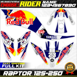 yamaha raptor 125 250 graphics stickers kit decals decal graphic (2011-2023) - Foto 1 di 2