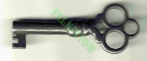 Llave esqueleto barril hueco vintage - aproximadamente 2,25" de largo - Imagen 1 de 1