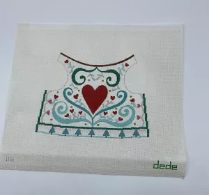 Dede Aguja Lona Pintada a Mano Ropa 3D #1112 Vestido Chaleco Camisa Corazones - Imagen 1 de 8