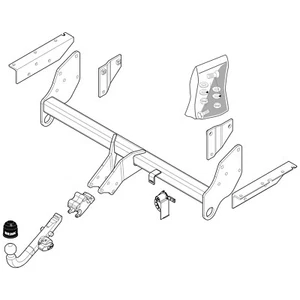 Brink Towbar for Mitsubishi Shogun V80/V90 2006-2021 - Detachable Tow Bar - Picture 1 of 2