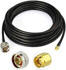 N Male to SMA Male RG58 Low Loss Coaxial Cable 3m 2pcs For Celling Phone Antenna