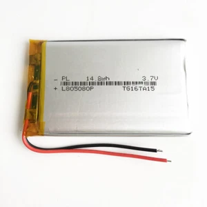 Batería de polímero Lipo Li 3.7V 4000mAh recargable para banco de alimentación DVD 805080 - Imagen 1 de 4