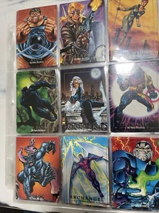 1992 Marvel Masterpieces Set base completo 100 carte più carte incluse - Foto 1 di 6