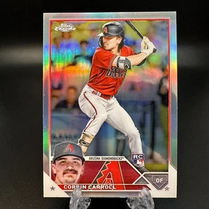 2023 Topps Chrome Corbin Carroll Rookie Refractor #95 Arizona Diamondbacks - Picture 1 of 2