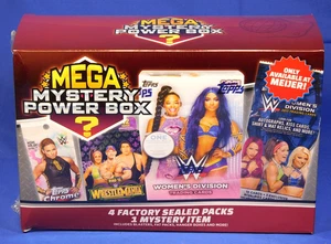 2023 WWE MEGA MYSTERY POWER BOX TOPPS SEALED CARDS MEIJER EXCLUSIVE - Picture 1 of 2