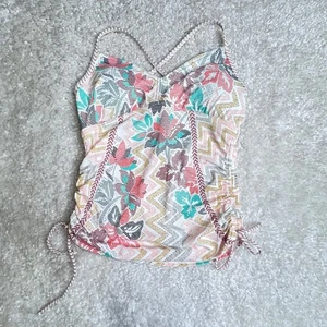 Tankini de natación Prana Moorea acanalado para mujer mediano - Imagen 1 de 7