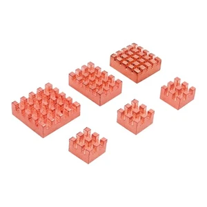 Set of 6 Copper Heatsinks Improved Thermal Management For BPI F3 Board - Afbeelding 1 van 8