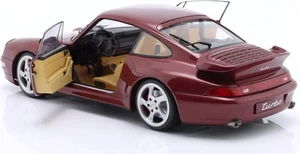 1997 Porsche 911 (993) Turbo Arena Red in 1:18 scale by Solido - Picture 1 of 8
