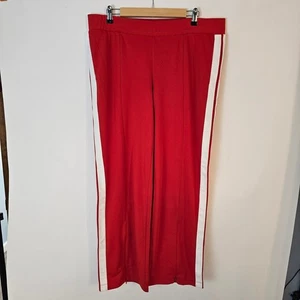 Pantalones deportivos Wild Fable rojos a rayas blancas cintura elástica dobladillo XL - Imagen 1 de 9