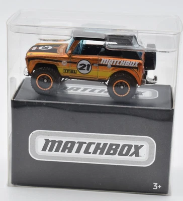 Matchbox Superfast Field Car negro/bronce. Mattel Toy Fair 2021. Tailandia. Caja Foto 1 de 4