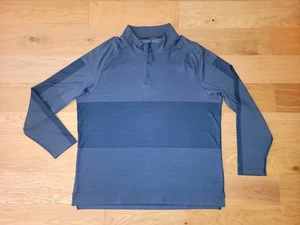 Nike Vapor Golf Pullover Mens XL Blue ADV L/S Dri-FIT 1/4 Zip CU9828 - Picture 1 of 5