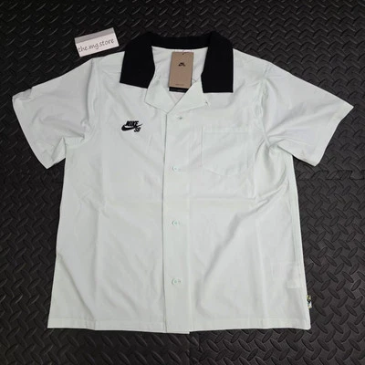 Nike SB Olympics 2024 S/S Bowler Shirt Barely Green/Black FZ4058-394 Sz Small  - Image 1 of 4