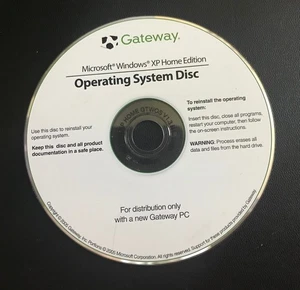 Disco del sistema operativo Gateway Microsoft Windows XP Home Edition - Imagen 1 de 4