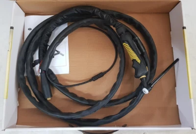 XCEL WP9 Flexi Head, Switched & Sheathed, 12FT/4MTR Air Cooled TIG Torch 3/8" - Image 1 of 4