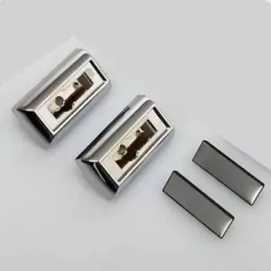 78-87 Monte Malibu El Camino Door Pull Strap Chrome End Kit 1 Set with Covers - Picture 1 of 1