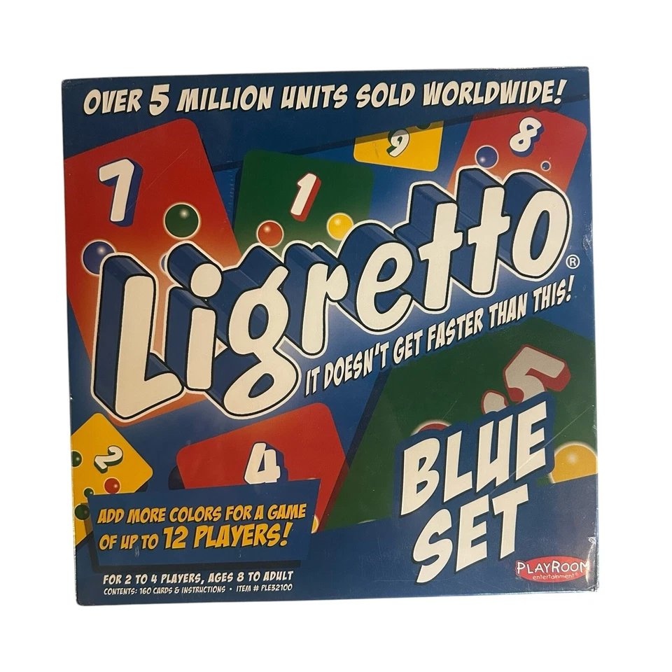 SEALED Ligretto Card Game Playroom Blue Set Complete Instructions 2-4 Players - Image 1 of 3
