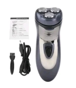 Rasoio Elettrico SK-3009 Ricaricabile 3 Testine Lame Acciaio Barba Baffi - Foto 1 di 1