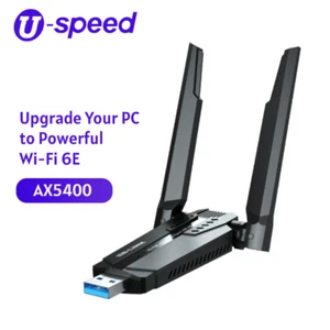 5G Gigabit WiFi 6E Driver-Free AX5400 Wireless Network Adapter Wireless Receiver - Picture 1 of 4