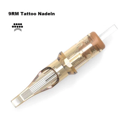 CHUSE 20 St/Box Steril Tattoo Nadeln 9RM Nadel Cartridge Needles Round Magnum Shading