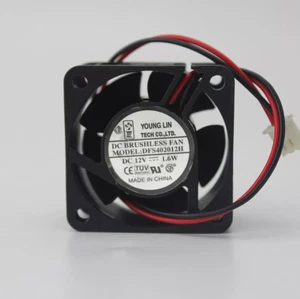 1pcs YOUNGLIN DFS402012H Fan DC12V 1.6W 40*40*20mm 2 Wire Cooling FAN - Picture 1 of 3