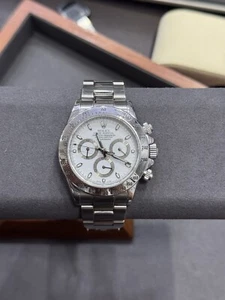 2007 Rolex Daytona 116520 White Dial SS Oyster Yes Papers Yes Box 40mm - Picture 1 of 8