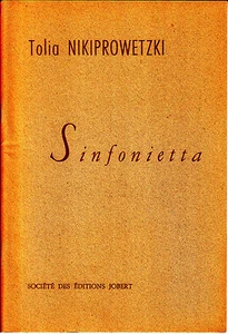 SINFONIETTA de Tolia NIKIPROWETZKY 1er concert public orchestre radio ALGER 1955 - Imagen 1 de 2