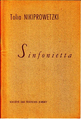 SINFONIETTA de Tolia NIKIPROWETZKY 1er concert public orchestre radio ALGER 1955 - Photo 1/2
