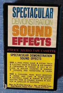 Realistic Spectacular Sound Effects Cassette Radioshack - Imagen 1 de 4