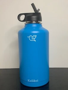Kolibri Water Bottle Flask Stainless Steel Vacuum Insulated - Straw Lid - 64oz - Picture 1 of 1