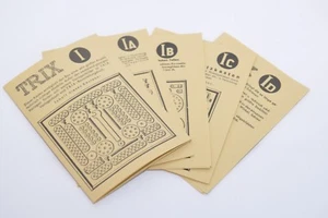 Original TRIX Faltblätter (1, 1A, 1B, 1C, 1D) für Metallbaukasten der 60er Jahre - Picture 1 of 7