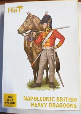 Soldatini HAT Napoleonic British Heavy Dragoons Ref.8308 scala 1/72 in Plastica  - Immagine 1 di 4