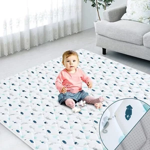 Premium Foam Baby Play Mat 59"X59" Thick Cushioned Non Slip Crawling Playpen Mat - Picture 1 of 7