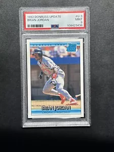 1992 Donruss Update Brian Jordan Rated Rookie RC PSA 9 Fresh Slab - Super Rare! - Picture 1 of 2