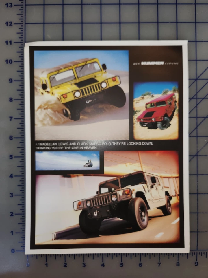 1999 Hummer Humvee H1 Brochure Folder Original AM General - Image 1 of 1