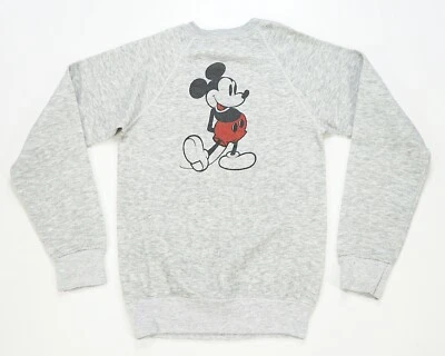 Sudadera de Colección Rara DISNEY CASUALS Mickey Mouse Cuello Redondo Años 80 90 Gris Talla XL Foto 1 de 4