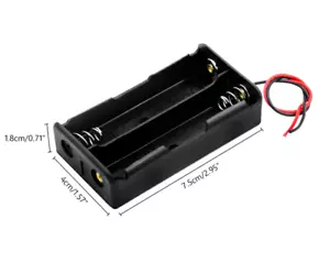 Batteriehalter für 2x 18650 mit Anschlusskabel Akku Halterung Zelle LiIon Li-Ion - Bild 1 von 1