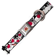 NEW DESIGNER DOG COLLAR - LOONEY TUNES SYLVESTER - LARGE - BUCKLE-DOWN