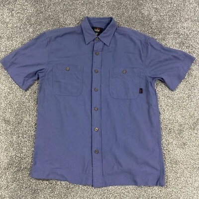 L.L. Camisa Bean Clásica Algodón Denim Abotonada Azul Manga Corta Para Hombre Talla S De Colección Foto 1 de 4