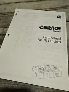 COPY Jake Brake CBRAKE N14 cummins Engine Brake Parts Catalog Guide Manual Book - Picture 1 of 2