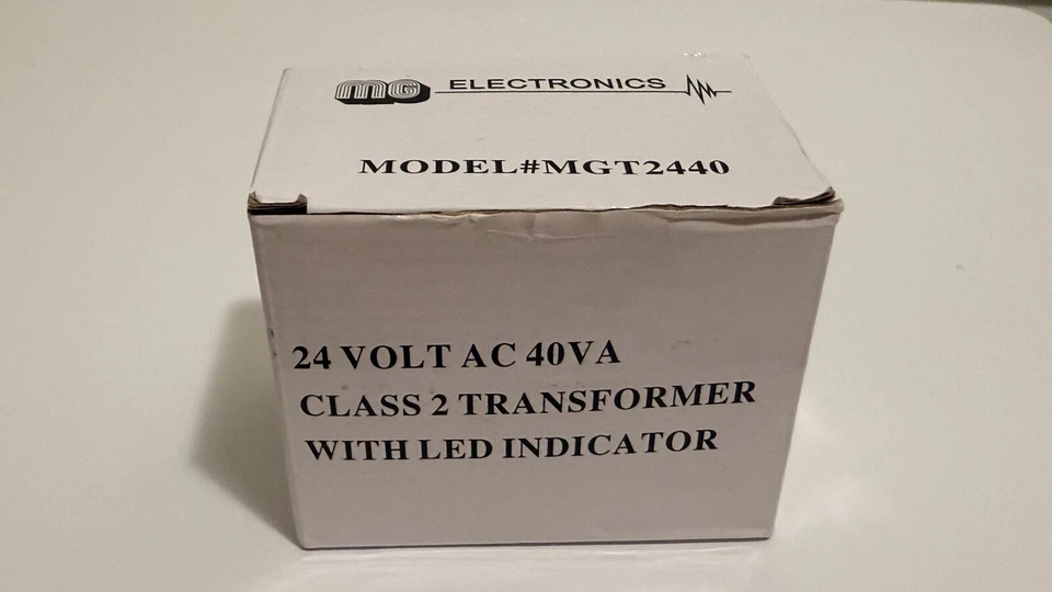 MG Electronics Class 2 Transformer 24vac 40 VA MGT2440