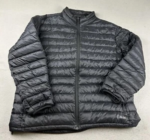 Cabelas Puffer Jacket Mens 2XL Black Duck Down Filled Full Zip Lightweight NWT - Picture 1 of 8