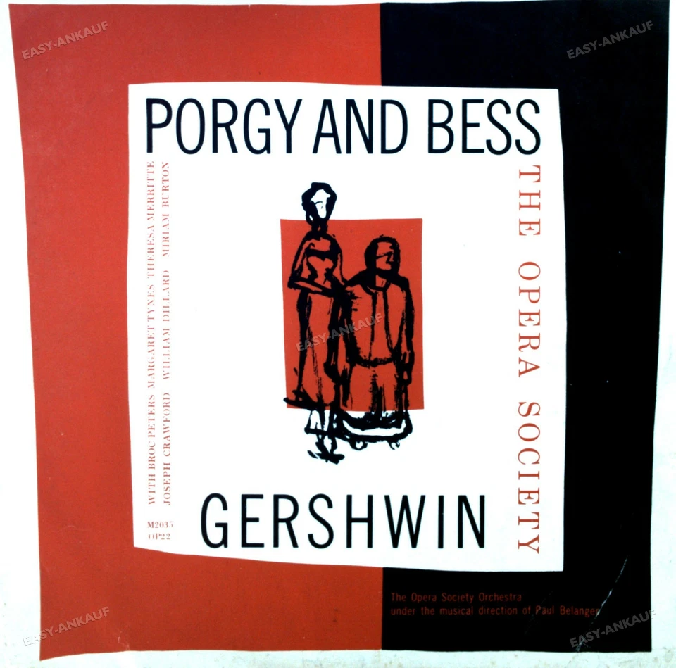 Gershwin, The Opera Society - Porgy And Bess (Concert Version) LP 1955 .* - Image 1 of 1